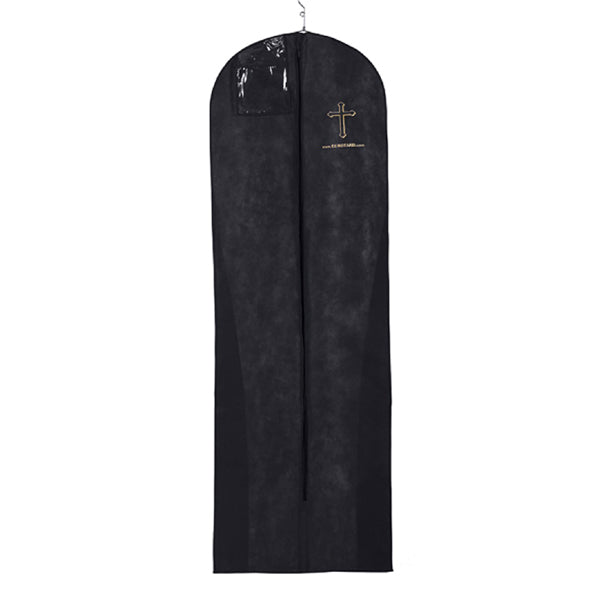 CLEARANCE - Garment Bag with ID Pouch & Imprinted Gold Cross - Eurotard - 13CB